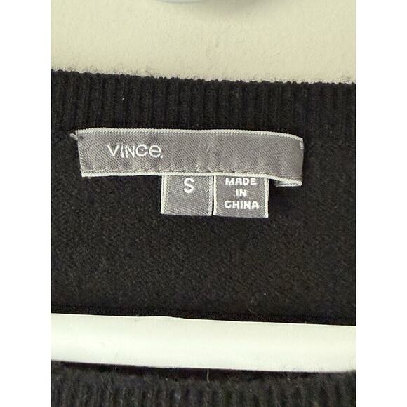 Vince Women Size Small Cashmere Sweater Black Relaxed Fit - Picture 3 of 12